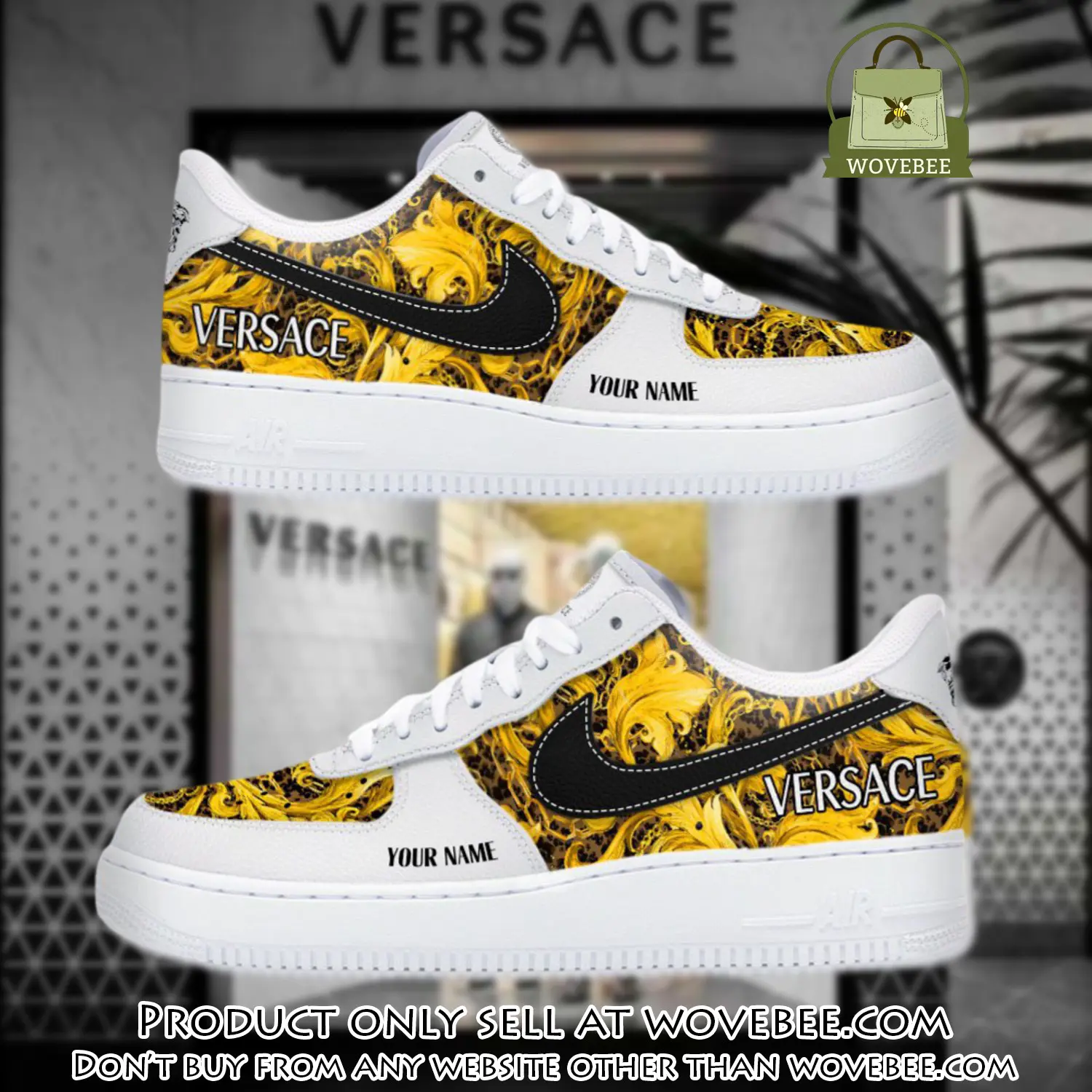 Personalized versace luxury air force 1 sneakers limited af1 shoes oaf1018 wvb4313073